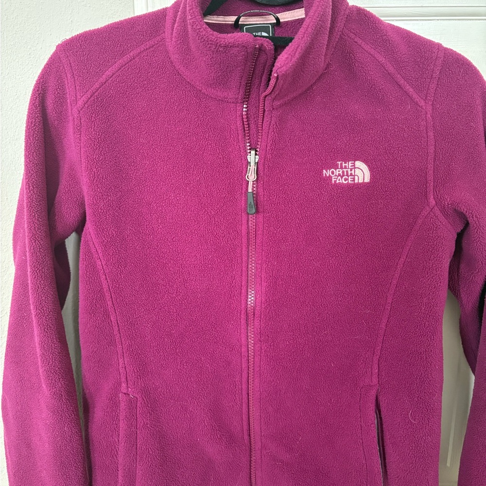 North Face fleece zip up jacket